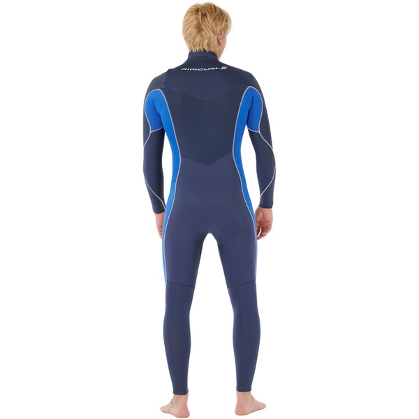 2026 Rip Curl Heren Dawn Patrol 3/2mm Borst Ritssluiting Wetsuit 16RMFS - Electric Cobalt
